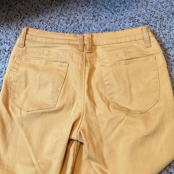 Hybrid & Company holders mustard yellow jeans Size 9 - Picture 4 of 4